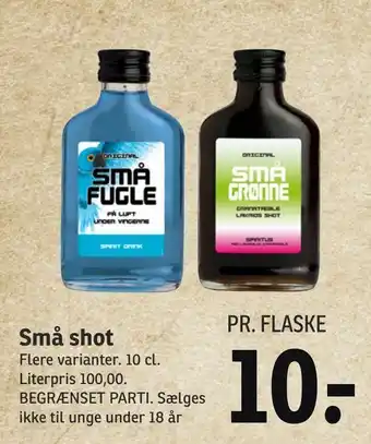 SPAR Små shot tilbud