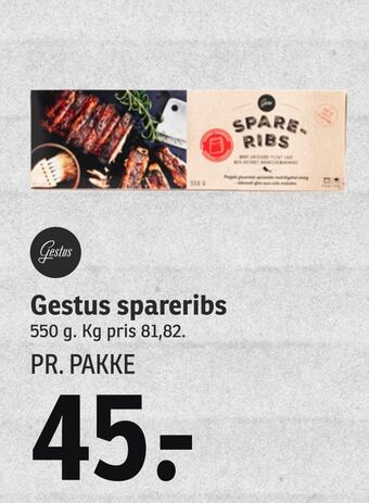 SPAR Gestus spareribs tilbud