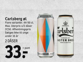 SPAR Carlsberg øl tilbud