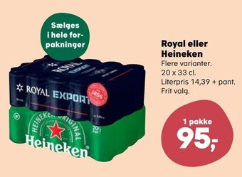 SuperBrugsen Royal eller heineken tilbud