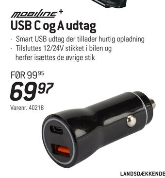 Thansen Usb c og a udtag tilbud