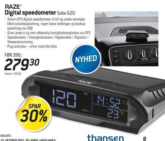 Thansen Digital speedometer tilbud