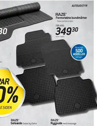Thansen Formstøbte bundmåtter tilbud