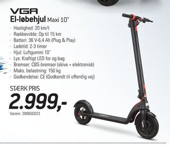 El-løbehjul maxi 10