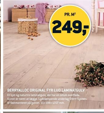 XL-BYG Berryalloc original fyr lud laminatgulv tilbud