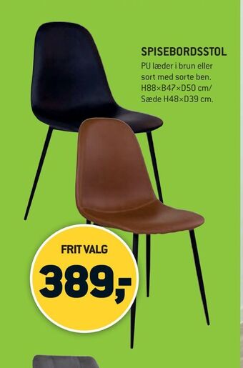 XL-BYG Spisebordsstol tilbud