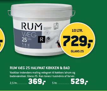 XL-BYG Rum væg 25 halvmat køkken & bad tilbud