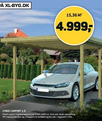 XL-BYG Lynge carport 1,0 tilbud
