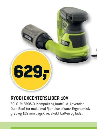 XL-BYG Ryobi excentersliber 18v tilbud