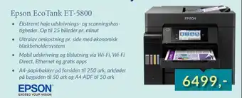 Tjdata Epson ecotank et-5800 tilbud