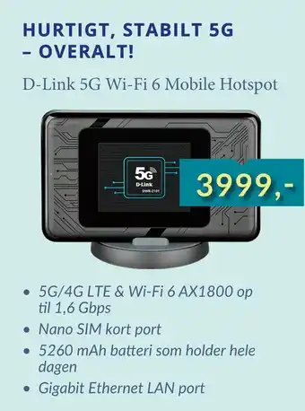 D-link 5g wi-fi 6 mobile hotspot