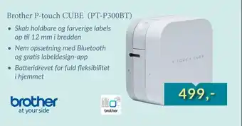 Tjdata Brother p-touch cube (pt-p300bt) tilbud