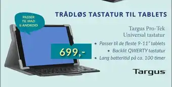Targus pro-tek universal tastatur