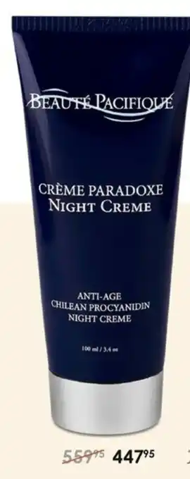 Matas Beauté Pacifique Night Creme tilbud