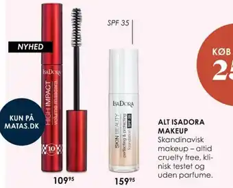 Matas Alt Isadora Make Up High Impact Voulume Mascara tilbud