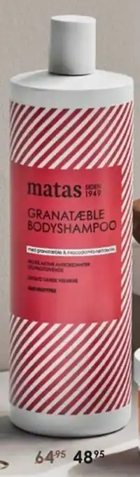 Matas Matas Granatæble BodyShampoo tilbud