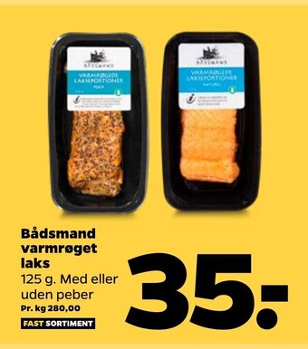 Netto Bådsmand varmrøget Laks tilbud
