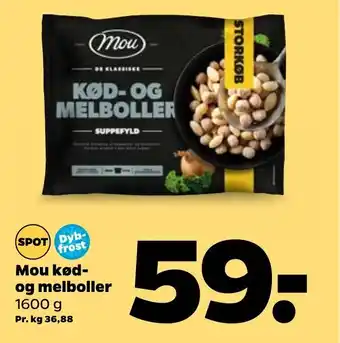 Netto Mou Kød- og Melboller tilbud