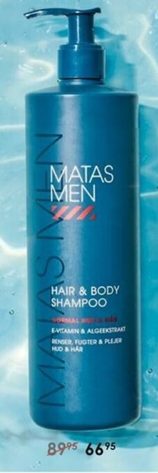 Matas Matas Men Hair& Body Shampoo tilbud