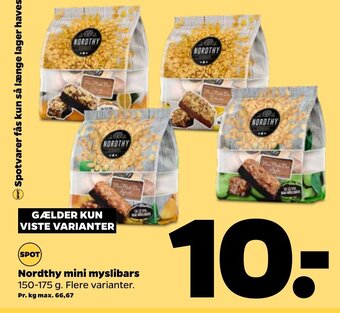 Netto Nordthy Mini Myslibars tilbud