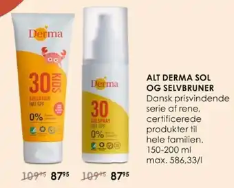Matas Derma Solspray tilbud