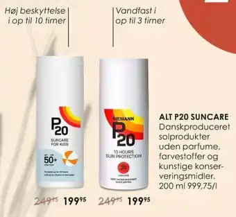 Matas Alt P20 Suncare for Kids tilbud