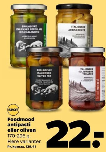 Netto Foodmood Antipasti eller Oliven tilbud