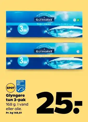 Netto Glyngøre tun 3-Pak tilbud