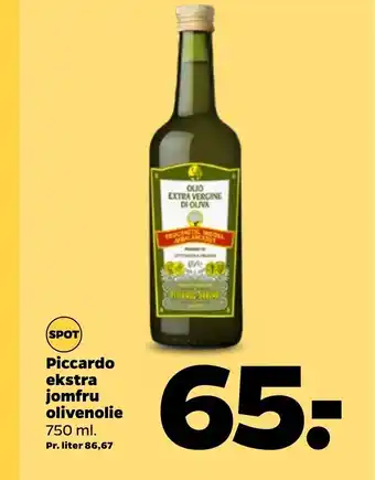 Netto Piccardo Ekstra Jomfru Olivenolie tilbud