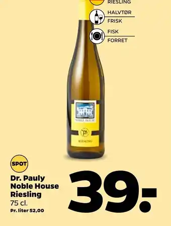 Netto Dr.Pauly Noble House Riesling tilbud