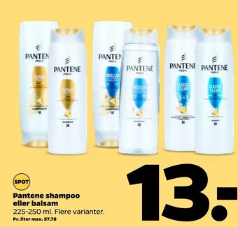 Netto Pantene Shampoo eller Balsam tilbud