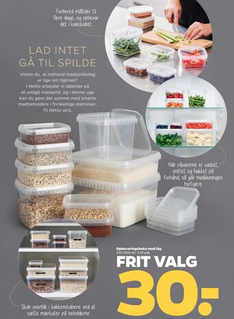 Netto Opbevaringsboks med låg tilbud