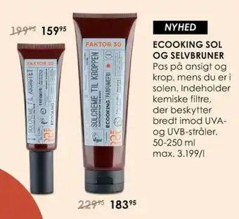 Matas Ecooking Ansigtssolcreme SPF 30 Parfumerfri tilbud