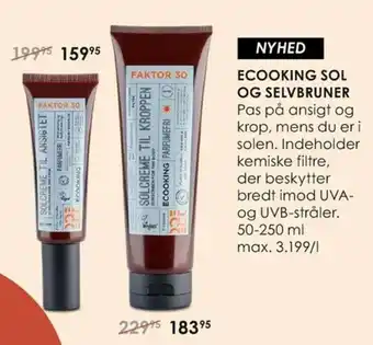 Matas Ecooking Solcreme Ansigtet SPF 30 50ml tilbud