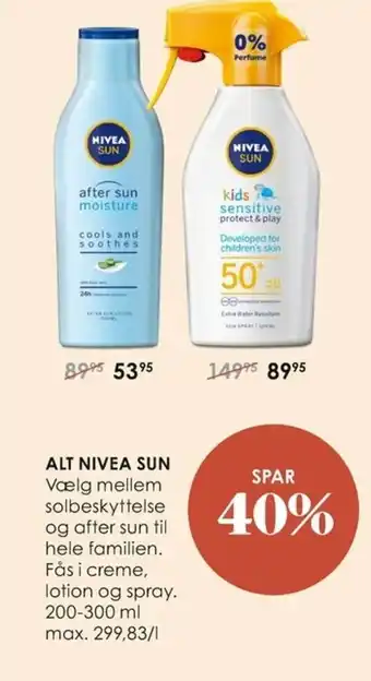 Matas Alt Nivea After Sun Moisture tilbud