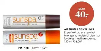 Alt Sunspa Selvbruner Sunspa