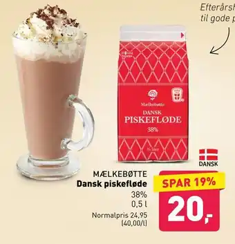ALDI Dansk piskefløde tilbud