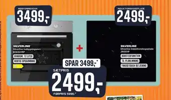 Skousen Silverline indbygningsovn og induktionskogeplade tilbud