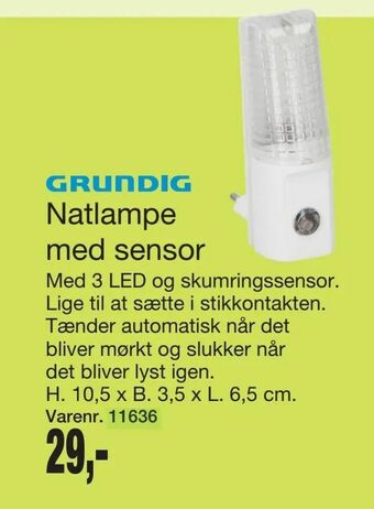 Harald Nyborg Natlampe med sensor tilbud