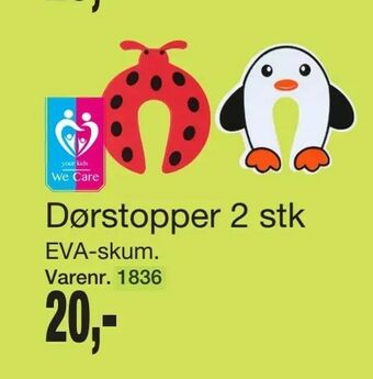Harald Nyborg Dørstopper 2 stk tilbud