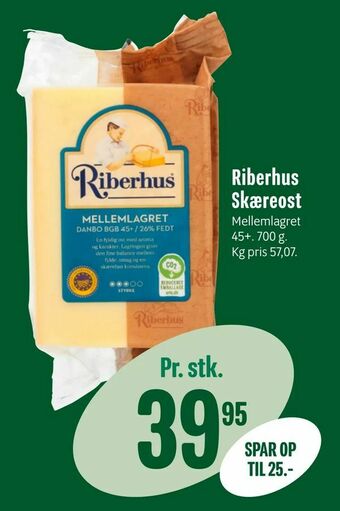 Min Købmand Riberhus Skæreost tilbud