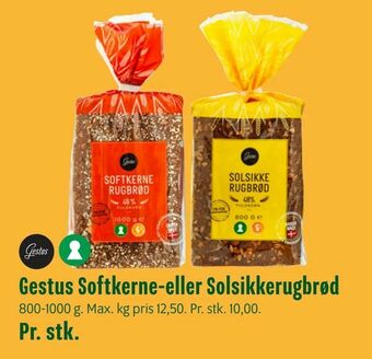 Gestus Softkerne-eller Solsikkerugbrød