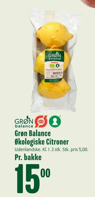 Min Købmand Grøn Balance Økologiske Citroner tilbud
