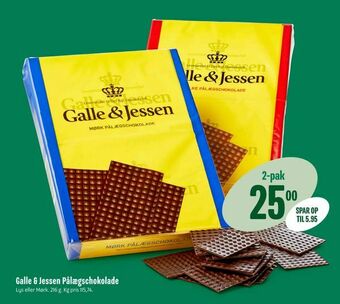 Min Købmand Galle & Jessen Pålægschokolade tilbud
