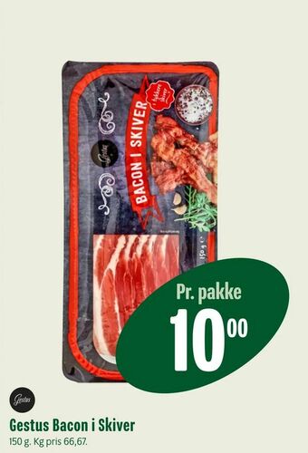 Min Købmand Gestus Bacon i Skiver tilbud