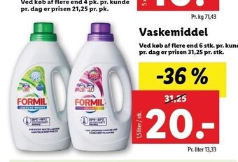 Lidl Vaskemiddel tilbud