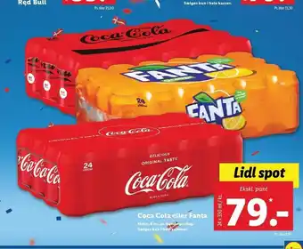Lidl Coca cola el. fanta tilbud