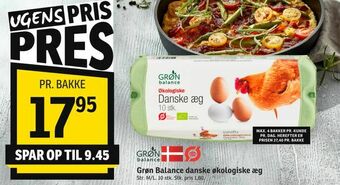 SPAR Grøn Balance danske økologiske æg tilbud