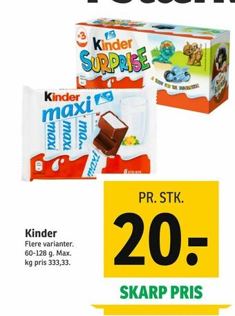 SPAR Kinder tilbud
