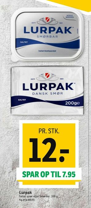 SPAR Lurpak tilbud